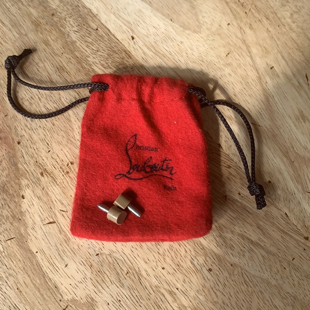 CHRISTIAN LOUBOUTIN replacement shoe tip w/bag
